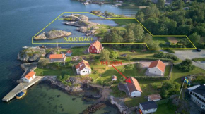 Holiday house with sea views and private beach on Tjorn, Höviksnäs